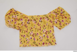 Clothes   272 clothing yellow strapless t shirt 0002.jpg